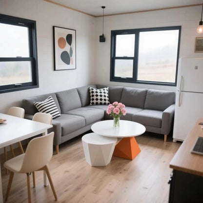 Luxury Expandable Tiny Home for Sale, Prefab Folding Container House 2 Bedroom 1 Living Room 1 Bathroom