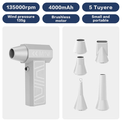 New 200000RPM Violent Fan Powerful Air Blower Vacuum Dust Cleaner Type C Super Powe Wind 52m/s Brushless Turbo Jet Blower