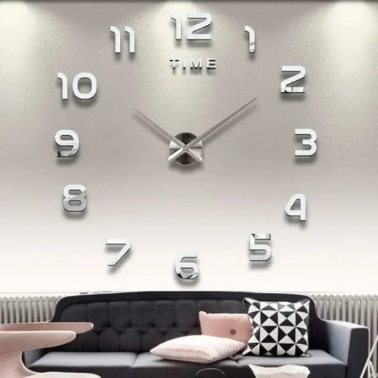 Bedroom Decoration Clock Large 3d Wall Clock