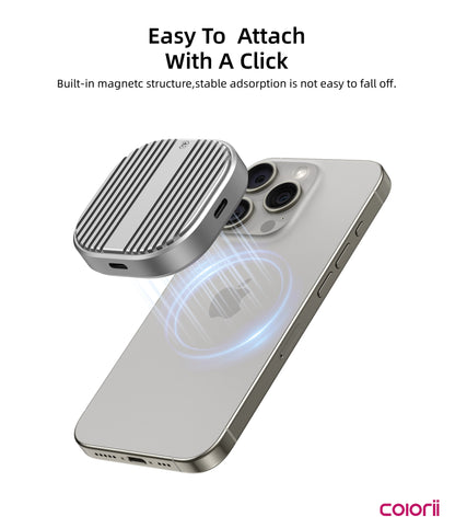 Colorii Magnetic M.2 2230 NVMe SSD Enclosure Magsafe SSD Case USB C 3.2 Gen2 to NVMe PCI-E for iPhone 16 Pro Max ProRes MacBook