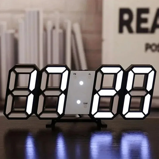 Table 3D LED Alarm Clock Date/Temperature