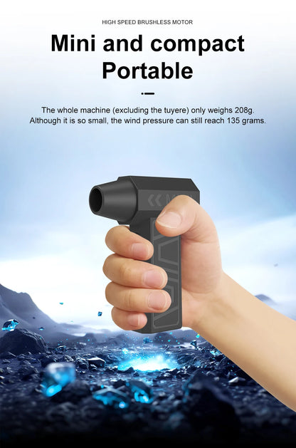 New 200000RPM Violent Fan Powerful Air Blower Vacuum Dust Cleaner Type C Super Powe Wind 52m/s Brushless Turbo Jet Blower