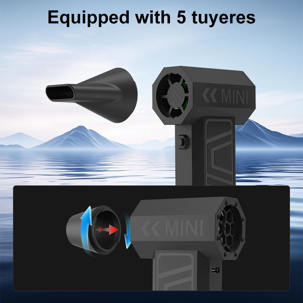 New 200000RPM Violent Fan Powerful Air Blower Vacuum Dust Cleaner Type C Super Powe Wind 52m/s Brushless Turbo Jet Blower