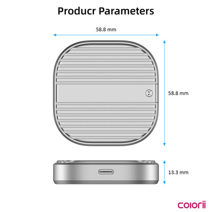 Colorii Magnetic M.2 2230 NVMe SSD Enclosure Magsafe SSD Case USB C 3.2 Gen2 to NVMe PCI-E for iPhone 16 Pro Max ProRes MacBook