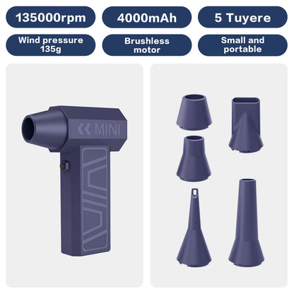 New 200000RPM Violent Fan Powerful Air Blower Vacuum Dust Cleaner Type C Super Powe Wind 52m/s Brushless Turbo Jet Blower