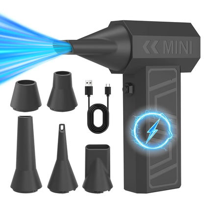 New 200000RPM Violent Fan Powerful Air Blower Vacuum Dust Cleaner Type C Super Powe Wind 52m/s Brushless Turbo Jet Blower