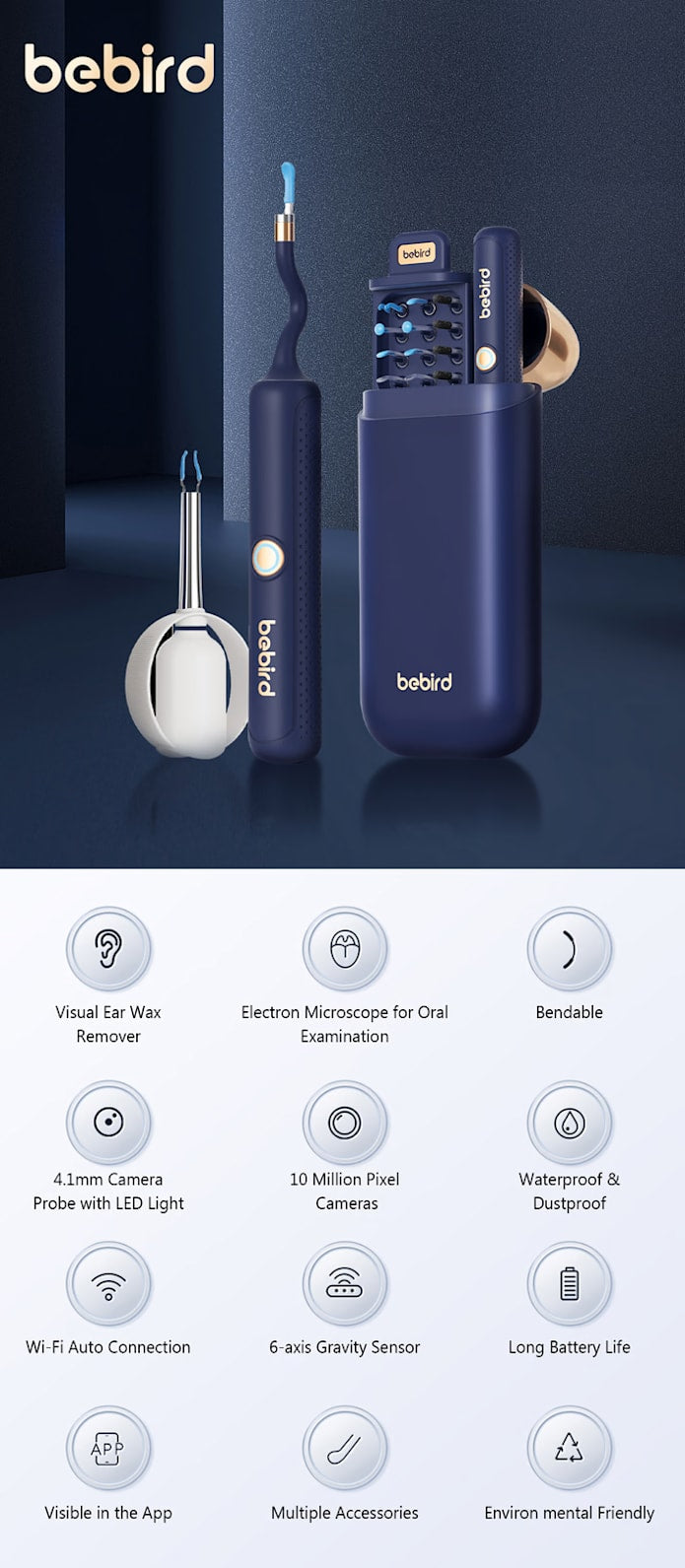 New Bebird EarSight Plus I35R Visual Ear Cleaner